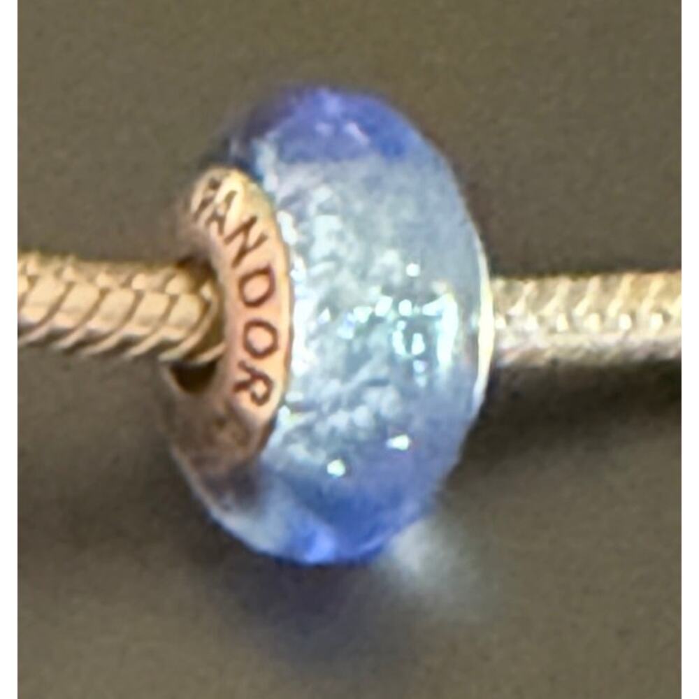 Pandora Disney Cinderella Blue Murano Glass Sterling Silver Charm S925 ALE - Picture 8 of 15